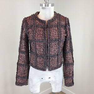 Diane Von Furstenberg Xs 2 Wool alpaca Blazer pink